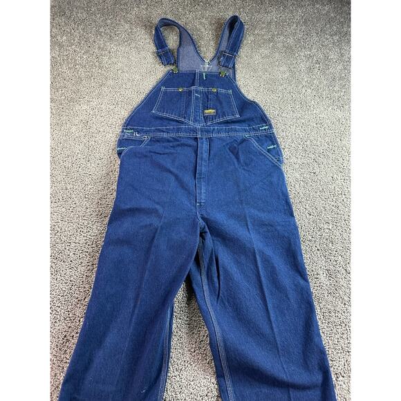 OSH KOSH B’GOSH Overalls Mens 38 Denim Vestbak Bib Workwear 38x27 VINTAGE - Picture 2 of 13